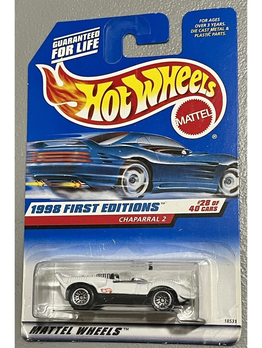 1997 HOT WHEELS DODGE CHAPARRAL 2 1998 FIRST EDITION